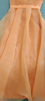 Long orange bridesmaid dress