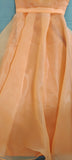 Long orange bridesmaid dress