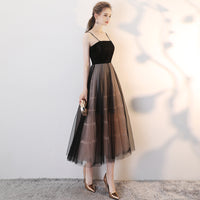 Black strapless tulle party dress homecoming dress