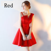 Short homecoming dress Customized size red