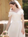 Strapless wedding dress modest bridal dress