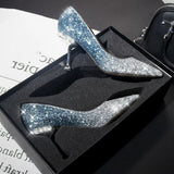 8.5cm 3.3 inches high heels sparkly shoes
