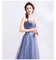 Off the shoulder sequin yellow prom dress sky blue gown