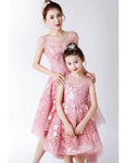 Pink Mother and child dress