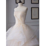 Off the shoulder white wedding dress