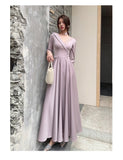 Light purple bridesmaid dresses long