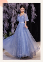 Sparkly long tulle bridesmaid dresses