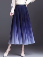 85cm tulle pink blue mint pleated skirt