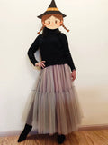 Big hemlines tulle 85cm skirt