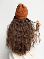 Light brown black wigs hat