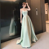Mint green bridesmaid dresses long