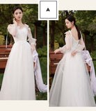 White tulle dress bridesmaid dresses