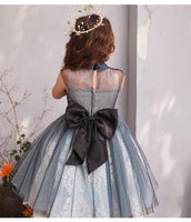 Short lace ball gown for little girl