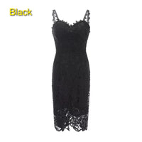 Spaghetti straps black lace dress white short lace prom dress