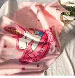 Pink flamingo beach towel