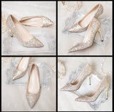 Champagne party shoes 5cm 7cm 9cm heels