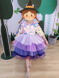 Sequin purple dress for little girl lavender ball gown