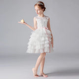 Little girl's white bubble dress