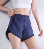 Women’s sportswear white blue short sport pants