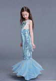 Blue sequin mermaid dress