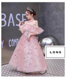 Halter sparkly pink dress for little girl