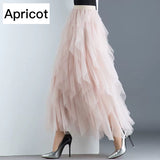 Calf Length Long tulle bubble skirts