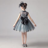 Short lace ball gown for little girl