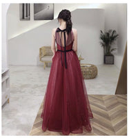 Halter prom dresses black dark red blue