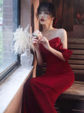 Transparent neckline prom dress white red