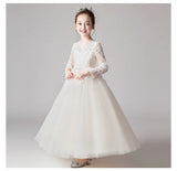 Little girl's champagne event dress