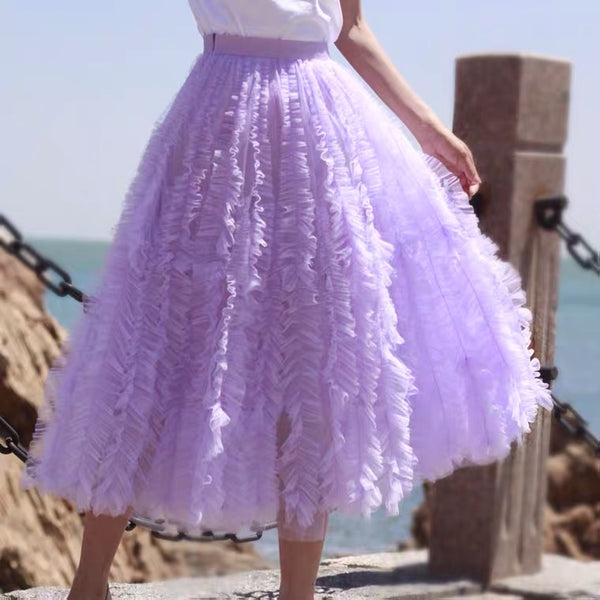 Light purple tulle skirt mint green tutu skirt