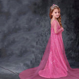 Little girl’s pink sequin dress