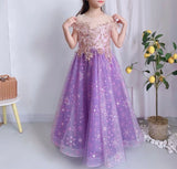 Sparkly purple ball gown for girl