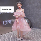 Halter sparkly pink dress for little girl