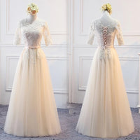 Champagne bridesmaid dress floor length long robe de demoiselle d'honneur Vestido de dama de honor платье невесты