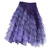 45cm short tutu skirt purple blue tulle skirt
