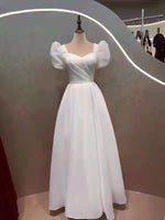 Square neckline wedding dress