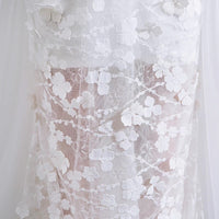 Detachable wedding dress lace wedding gown v neck wedding dress