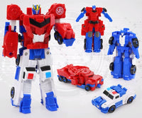 Red and blue collided deformation robots