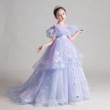 Lavender ball gown for little girl
