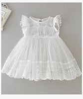 White infant party dress short princess dress