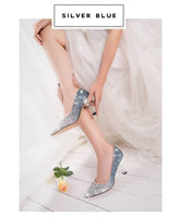 8.5cm 3.3 inches high heels sparkly shoes