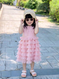Sleeveless ball gown little girl’s dress