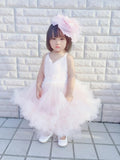 Pink ball gown kid's prom dress girl's party dress