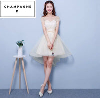 Short bridesmaid dresses champagne white prom dresses