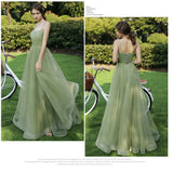 Green tulle bridesmaid dresses