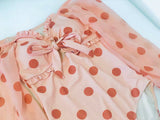 Pink dots swimwear full sleeve
