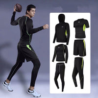 Black green blue sport suits for man
