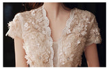 Aline wedding dress short sleeve