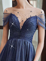 Sparkly red wedding gown blue evening dress